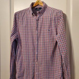 Vineyard Vines Red White and Blue Whale Shirt